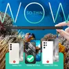 A marketing image showing a phone case compatible with Samsung Galaxy S23 series phones, set against an underwater background with coral and divers. Produktbild-Vorschau