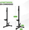 Tunturi SS60 Haltersteunen - Squat Standaard voor lange Productafbeelding-voorbeeld 6