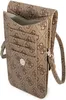 A close-up shot of a brown Guess handbag with a repeating logo pattern. Podgląd zdjęcia produktu