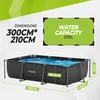 Basen - Prostokątny - 300 x 210 cm - Zawiera pompę Podgląd zdjęcia produktu 5