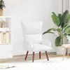 vidaXL Fauteuil blanc 69 x 74 x 93 cm similicuir Voir les images du produit 2