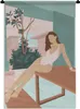 MuchoWow® Wandteppich Wandbehang Frau - Badeanzug - Sommer Produktbild-Vorschau 1