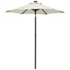 vidaXL Parasol avec éclairage LED blanc sable 200x211 cm Voir les images du produit 7