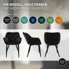 ML-Design 4er Set Esszimmerstuhl mit Rückenlehne, Schwarz, Produktbild-Vorschau 8