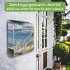 banjado Design Briefkasten Stahl silber mit Zeitungsfach Produktbild-Vorschau 3