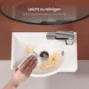 EMKE Lavabo asymétrique avec trou pour robinetterie à Voir les images du produit 4