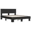 vidaXL Bettgestell Schwarz 120x200 cm Holzwerkstoff und Produktbild-Vorschau 1