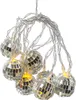 Discokugel Lichterkette - 10 kleine Spiegelkugel für Deine Party - Batteriebetrieb Produktbild-Vorschau