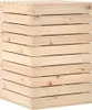 vidaXL Wäschetruhe 44x44x66 cm Massivholz Kiefer Produktbild-Vorschau 1