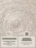 Hanse Home Tapis rond en jute tressé Lina Nature Ivoire Voir les images du produit 3
