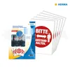 HERMA Hinweisetiketten Abstand rot/weiß Text/Pict.      Produktbild-Vorschau 6