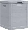 A light gray storage box with a wood-grain texture, shown from a three-quarter angle against a white background. Náhled obrázku produktu