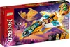 The image shows the packaging of a LEGO Ninjago Zane's Golden Dragon Jet building set, featuring the jet, minifigures, and a fantasy background. Náhľad obrázku produktu
