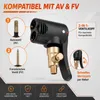 2er-Set Presta auf Auto Ventil Adapter, Messing, 7,8mm, Produktbild-Vorschau 4