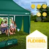 A family is sitting under a green pop-up tent in a grassy outdoor setting. Anteprima dell’immagine prodotto