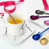 7 Stück Dessertlöffel set Edelstahl Kaffeelöffel bunter Produktbild-Vorschau 3