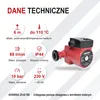AVANSA 25-6/180 Pompa obiegowa CO 230 V – DN25 1½", 180 mm, Podgląd zdjęcia produktu 3