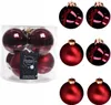 Christbaumkugeln Ox Blood dunkelrot Ø 8 cm aus Glas - 6er Produktbild-Vorschau 5
