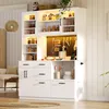Buffetkast, 185x145x40 cm, met stopcontact, Productafbeelding-voorbeeld 10