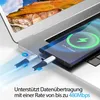 USB-C zu USB-C Kabel 480mbps 60W mit Metall Stecker - Weiß Produktbild-Vorschau 2