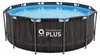 Pool Steel Super Black Wood AVENLI 366 x 100 cm Produktbild-Vorschau 3