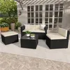 Yaheetech 5er Gartenmöbel Set Balkonmöbel aus Polyrattan Produktbild-Vorschau 2