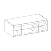 AX LIVING Groß Schrankaufsatz Weiß Storicos 4T 176,3 x 55,5 Produktbild-Vorschau 3