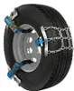 A close-up of a truck tire with snow chains attached. Produktbild-Vorschau