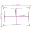 Design Sonnensegel 160 g/m² Taupe 5x7 m HDPE, Markisen 2024 Produktbild-Vorschau 10