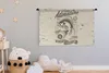 MuchoWow® Wandteppich Wandbehang Fisch - Briefe - Vintage - Produktbild-Vorschau 3