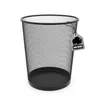 BigDean Papierkorb Büro Mülleimer schwarz 20L Draht - Produktbild-Vorschau 1