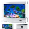 LED Aquarium Lampe mit schwimmenden Fischen, Nachtlicht & Produktbild-Vorschau 1