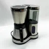A stainless steel and black coffee maker with a thermal carafe and a water reservoir is shown against a white background. Voir les images du produit