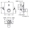KWC AR Duscharmatur, F3, elek., Thermostat,  UP, Produktbild-Vorschau 2