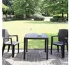 PROGARDEN Eden SET 4x Stapelsessel anthrazit Kunststoff Produktbild-Vorschau 6