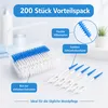 200 Stück Interdentalbürsten, weiche Silikon Produktbild-Vorschau 2