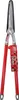 A pair of red-handled hedge shears against a white background. Voir les images du produit
