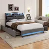 Lit rembourré UnboxG 160x200 cm avec rangement et éclairage Voir les images du produit 9