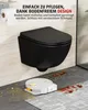 Doppelloch Gegenstrom Wand-WC - matt schwarz Produktbild-Vorschau 7