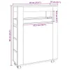 Badschrank Schmal mit Rollen Eichen-Optik Holzwerkstoff, Produktbild-Vorschau 10