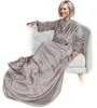 NYVI Ärmeldecke CozyWear Deluxe 170x200 cm Taupe - Produktbild-Vorschau 1