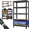 MONZANA® Étagère charge lourde noire 5 niveaux 180x90x40cm Voir les images du produit 1