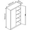 CP Stahlschrank 8931-503 S10429 lichtgrau, rededagrün 120,0 Produktbild-Vorschau 9