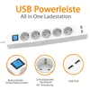 ORSEM 5-Fach Steckdosenleiste mit 2x USB-A 3680W – 16A – Produktbild-Vorschau 2