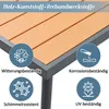 Close-up of a table surface with informational icons and text highlighting product features. Anteprima dell’immagine prodotto