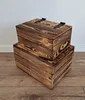 2 Holzkisten Mit Klappe, Kästen Mit Deckel, Holzkisten, Zur Produktbild-Vorschau 4