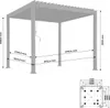 sweeek Pergola Triomphe V2, 3x3m, Anthrazit, Produktbild-Vorschau 7