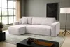 A modern living room with a beige sectional sofa, a large window, and a black coffee table. Produktbild-Vorschau
