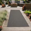 Klassisch-moderner Sisal Teppich In- & Outdoor in anthrazit Produktbild-Vorschau 3
