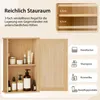 COSTWAY Armadio a specchio per bagno, armadio a muro con Anteprima dell’immagine prodotto 5